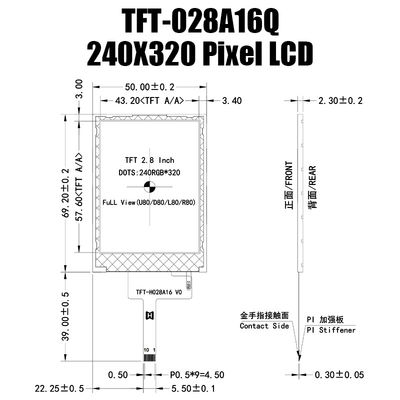 Modulo a 2,8 pollici di ST7789V SPI TFT, esposizione leggibile IPS di TFT di luce solare