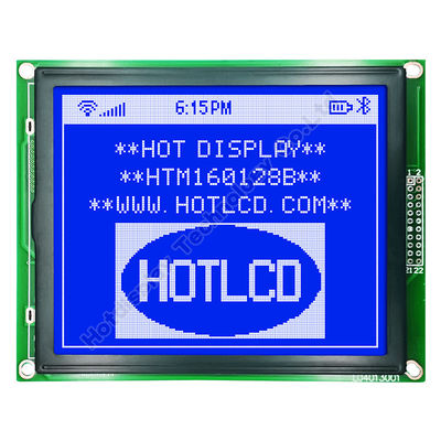 esposizione LCD blu del grafico 160X128 con la lampadina bianca T6963C