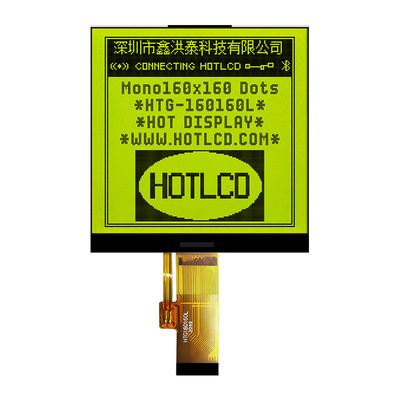 esposizione LCD del modulo FSTN del DENTE del quadrato 160X160 con la lampadina bianca laterale HTG160160L