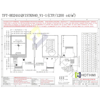 luce solare TFT leggibile SPI 240x320 di 3.3V MCU a 2,4 pollici per strumentazione