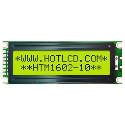 16x2 esposizione LCD multiuso, modulo verde giallo HTM1602-10 dell'esposizione di LCM