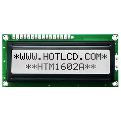 modulo LCD STN medio HTM1602A verde giallo di 16x2 16 PIN Character