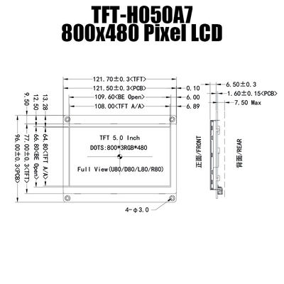 A 5 pollici per il regolatore LCD Board dell'esposizione 800x480 Dots Panel With del modulo di HDMI TFT