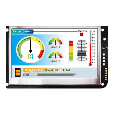 Esposizione resistente a 4,3 pollici di TFT LCD 480x272 del touch screen di UART CON IL BORDO di REGOLATORE LCD
