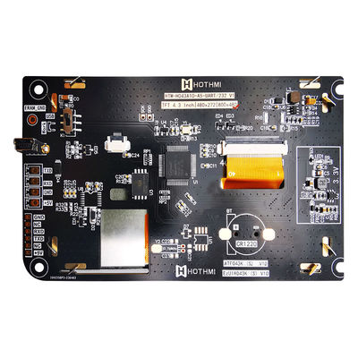 Esposizione resistente a 4,3 pollici di TFT LCD 800x480 del touch screen di UART CON IL BORDO di REGOLATORE LCD