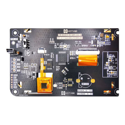 Esposizione capacitiva a 4,3 pollici di TFT LCD 800x480 del touch screen di UART CON IL BORDO di REGOLATORE LCD