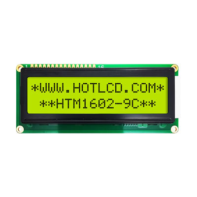 lampadina LCD del modulo STN+ Gray Serial With Yellow Green dell'esposizione del carattere 16x2