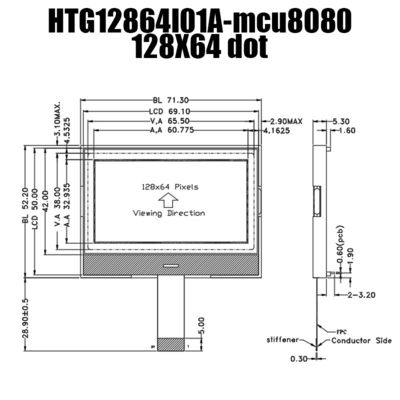 regolatore LCD With White Light del modulo ST7567 del dispositivo grafico del DENTE 128x64